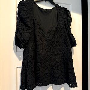 Torrid size 3 floral lace shirt.
